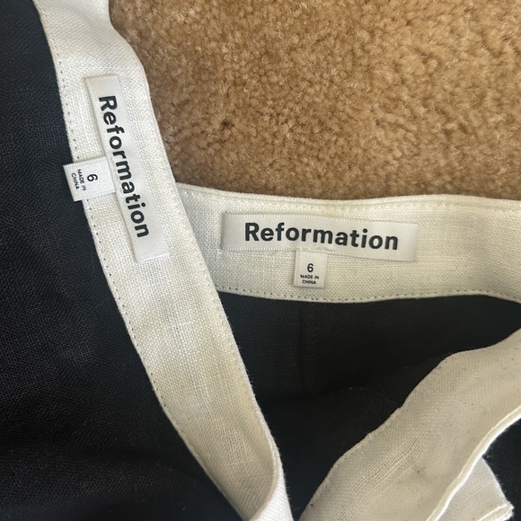 Reformation Roxy set top and skort black white roxie - Picture 5 of 5